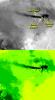 On the night of June 4, 2001, NASA's Terra spacecraft captured this thermal image of the erupting Shiveluch volcano, located on Russia's Kamchatka Peninsula.