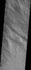 This image shows part of the flank and margin of Ascraeus Mons on Mars as seen by NASA's 2001 Mars Odyssey spacecraft.