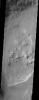 Lineations (fissures, or cracks in the ground) can be seen in this image of Acidalia Planitia from NASA's Mars Odyssey spacecraft and create what is referred to as 'patterned ground' or 'polygonal terrain.'