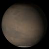 NASA's Mars Global Surveyor shows the Elysium/Mare Cimmerium face of Mars in mid-June 2005.