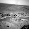 On Aug. 21, 2005, NASA's Mars Exploration Rover Spirit used its navigation camera to record this scene on the day the rover arrived at the crest area of 'Husband Hill' inside Gusev Crater.