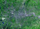 For almost 2,000 years, the River Thames has served as the life force of London, capital of the United Kingdom and one of the world's most famous cities. NASA's Terra satellite acquired this image on October 12, 2001.