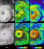 Cloud-top radiance and height characteristics of Hurricane Isabel are depicted in these data products and animations from NASA's Terra spacecraft on September 7, 2003.