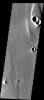 Classic catastrophic flood morphology (streamlined hills and longitudinal grooves) is captured in this image from NASA's Mars Odyssey of Lunae Planum on Mars.