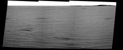 This mosaic image from NASA's Mars Exploration Rover Opportunity's panoramic camera provides an overview of the rover's drive direction toward 'Endurance Crater,' which is in the upper right corner of image.