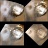 NASA's Mars Global Surveyor shows a the cloud feature on Mars, as it appeared over three Mars years.