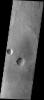 This image from NASA's 2001 Mars Odyssey released on Jan 30, 2004 shows Meridiani Planum.