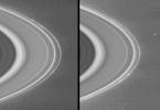 These images taken by NASA's Cassini spacecraft show clumps seemingly embedded within Saturn's narrow, outermost F ring.
