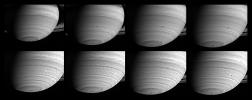 Three months before its scheduled arrival at Saturn, NASA's Cassini spacecraft has observed two storms in the act of merging. With diameters close to 1,000 kilometers (621 miles), both storms, which appear as spots in the southern hemisphere.