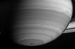 This image captured by NASA's Cassini spacecraft shows the delicate banded nature of Saturn's atmosphere.