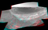 This stereo anaglyph from NASA's Mars Exploration Rover Spirit looks toward the northeast across 'Endurance Crater' in Mars' Meridiani Planum region. 3D glasses are necessary to view this image.