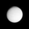 High-altitude haze and perhaps cloud layers are visible in this imaging science subsystem image acquired on Oct. 24, 2004, as NASA's Cassini spacecraft neared its first close encounter with Titan.