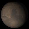 This picture is a composite from NASA's Mars Global Surveyor of daily global images acquired Sept. 2005, at Ls 288 during a previous Mars year. The picture shows the Syrtis Major face of Mars.