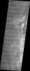 This image released on July 7, 2004 from NASA's 2001 Mars Odyssey shows dust devils have left tracks on the floor of Kaiser Crater on Mars.