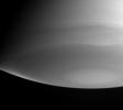 Wavy bands of clouds near Saturn's south pole dominate this ultraviolet image from NASA's Cassini spacecraft.
