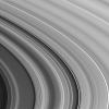 Saturn's inner C ring spreads across the field of view in this image from NASA's Cassini spacecraft, showing the characteristic plateau and wave-like structure for which it is famed.