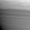 This image from NASA's Cassini spacecraft shows an up-close look at Saturn's atmosphere, revealing wavelike structures in the planet's constantly changing clouds.
