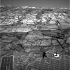 Using its rock abrasion tool, otherwise known as 'Rat,' NASA's Mars Exploration Rover Opportunity dotted the slope of 'Endurance Crater' with dimples that give scientists a glimpse into its layered geologic history.