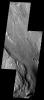 This image released on August 25, 2004 from NASA's 2001 Mars Odyssey shows Ares Vallis, one of the larger channels on Mars. It is located near several other large channels that appear to empty into Chryse Planitia.