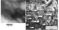 This image compares streaked terrain on Titan and Mars. At left is an image from NASA's Cassini spacecraft of the region where the Huygens probe is expected to land. At right is a picture from NASA's Viking 1 orbiter.