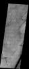 This image released on Nov 15, 2004 from NASA's 2001 Mars Odyssey shows collapse pits are found in the southern hemisphere of Mars. They are likely lava tube collapse pits related to flows from Hadriaca Patera.