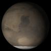 NASA's Mars Global Surveyor shows the Syrtis Major face of Mars in mid-April 2005.