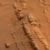 This image shows coarse-grained layers from around the edge of a low plateau called 'Home Plate' inside Mars' Gusev Crater