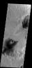 These small dunes occur on the floor of an unnamed crater in Arabia Terra on Mars as seen by NASA's 2001 Mars Odyssey spacecraft.
