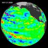 In early 2006, a weak La Niña event kept the temperatures in the Pacific Ocean along the equator a little cooler than normal based on data from NASA's Jason satellite.