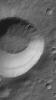NASA's Mars Global Surveyor shows gullies all of which head at the same level on a south mid-latitude crater wall.
