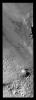 Once the summer sun has removed all the frost, the surface texture of the polar cap ice is visible. Many different textures exist in the ice on Mars as seen by NASA's Mars Odyssey spacecraft.