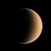 Looking toward high northern latitudes on Titan, NASA's Cassini spacecraft spies a banded pattern encircling the pole.