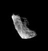Chaotically tumbling and seriously eroded by impacts, Hyperion is one of Saturn's more unusual satellites in this image from NASA's Cassini spacecraft .