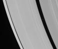 Saturn's ring-embedded moons, Pan and Daphnis, are captured in an alignment they repeat with the regularity of a precise cosmic clock as seen by NASA's Cassini spacecraft.