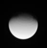 Titan's fast-rotating atmosphere creates circumpolar bands in the north as seen in this image from NASA's Cassini spacecraft taken on March 26, 2007.