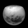 High northern terrain on Titan is made visible by some image processing sleight of hand as seen in this image from NASA's Cassini spacecraft taken on March 29, 2007.