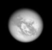Within the windswept wastes of Titan's equatorial dune desert lies the 1,700-km (1,050-mi) wide bright region called Adiri, seen here at center. NASA's intrepid Huygens probe landed off the northeastern edge of Adiri in January 2005.