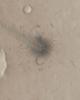 NASA's Mars Global Surveyor shows a young impact crater that formed in Arabia Terra on Mars.