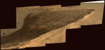 This image taken on Nov. 22, 2006 by NASA's Mars Exploration Rover Opportunity shows a promontory called Cape Verde in Victoria Crater on Mars and the crater's deeply scalloped rim.