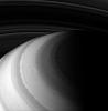 On Jan 2, 2008, NASA's Cassini spacecraft probed Saturn's atmosphere, peering beneath the hazes that obscure the flowing cloud bands at visible wavelengths.