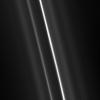 On May 10, 2008, NASA's Cassini spacecraft captured multiple tenuous strands flank the brilliant core of Saturn's F ring. These delicate, flanking ringlets wind through the F ring, creating a tight spiral.