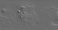 NASA's Mars Global Surveyor shows Candor Chasma, part of the large Martian canyon system named Valles Marineris.