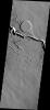 This image from NASA's Mars Odyssey shows a complex of channels, part of Iberus Vallis, a lava channel system in the Elysium Volcanic complex.