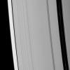 Saturn's Encke and Keeler gaps are visible in this image of the outer A ring. Brightness variations are clearly visible in the Encke ringlet. This image was captured by NASA's Cassini spacecraft on Oct. 23, 2008.