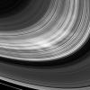 NASA's Cassini spacecraft trades views of dark spokes in Saturn's B ring for the bright spokes in this image taken by on Dec. 8, 2008.