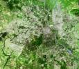 Delhi is the second largest metropolis in India, with a population of 16 million and is located in northern India along the banks of the Yamuna River. This image was acquired by NASA's Terra satellite on September 22, 2003.