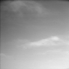 Clouds scoot across the Martian sky in a frame from a movie clip consisting of 10 frames taken by the Surface Stereo Imager on NASA's Phoenix Mars Lander.