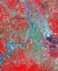The city of Calcutta, India appears in this 24 by 34 km (15 by 21 mile) sub-scene, acquired March 29, 2000 by NASA's Terra satellite. 