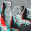 The Surface Stereo Imager on NASA's Phoenix Mars Lander took this anaglyph on Oct. 21, 2008; the trench on the upper left is called 'Upper Cupboard.' 3D glasses are necessary to view this image.