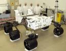This image taken in August 2008 in a clean room at NASA's JPL, Pasadena, Calif., shows NASA's next Mars rover, the Mars Science Laboratory, in the course of its assembly, before additions of its arm, mast, laboratory instruments and other equipment.